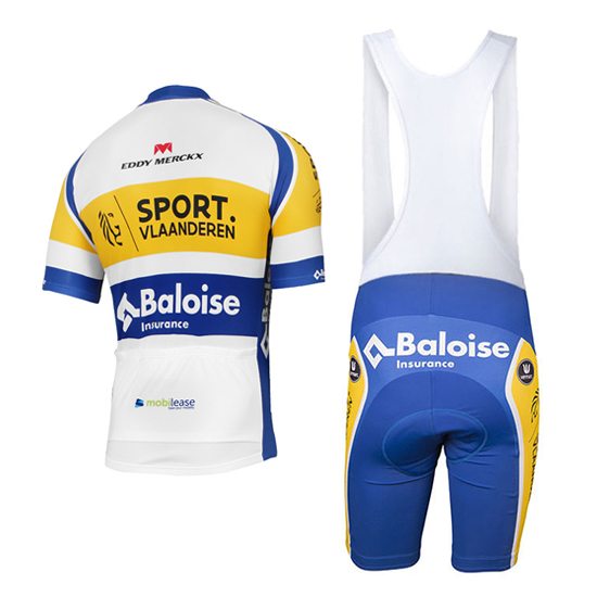 Maglia Topsport Vlaanderen Manica Corta 2017 bianco